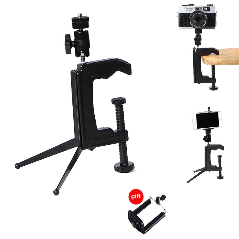 Foldable Portable Swiveling 1 4 Camera Table Desk C Clamp Mount