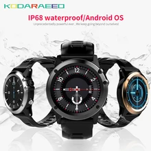H1 Smart Watch android Watch phone MTK6572 IP68 Waterproof SmartWatch 3G wifi GPS SIM WCDMA GSM Blood Pressure Smart Watches men