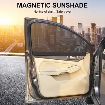 

Magnetic Car Window Cover Sunshade Curtain Blocking UV Protection Auto Curtain Side Blocking Sunshade Curtain Window Film