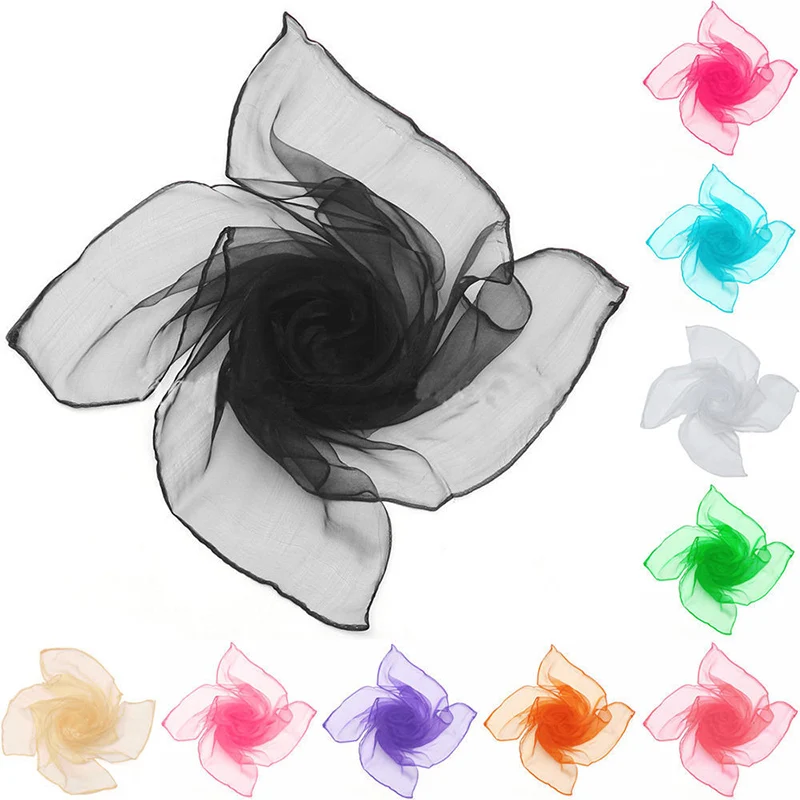 

LUVCLS Super Light Neck Scarf Woman Vintage Fancy Chiffon Wrap Hair Head Neck Tie Lady Scarfs D02170