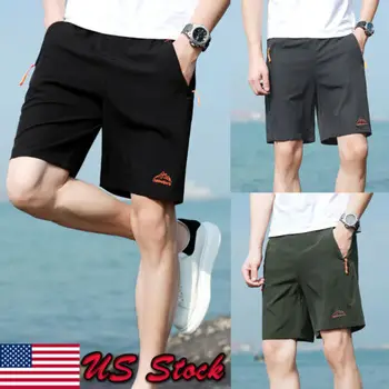 

Stylish Sale Simple Men's Solid Knee-length Loose Shorts Men Summer Gym Fitness Bodybuilding Workout Comfortable Clothing L-4XL