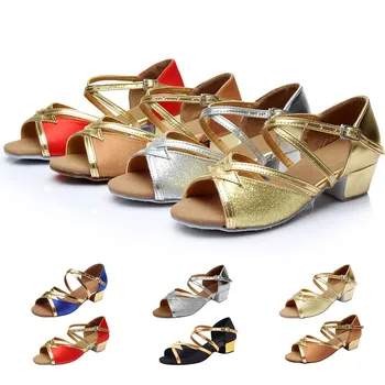 

Summer Buckle Strap Sandals Toddler Baby Girls Princess Dancing Ballroom Tango Latin Shoes Sandals Party Shoes HOOLER