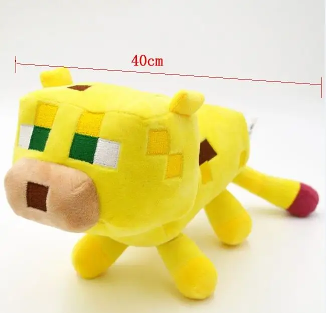 Minecraft Stuffed Plush Toys 36-42cm Yellow Minecraft Ocelot Cat Plush Soft Toy Brinquedo for Kids Christmas Gifts Minecraft Stuffed Plush Toys 36-42cm Yellow Minecraft Ocelot Cat Plush Soft Toy Brinquedo for Kids Christmas Gifts