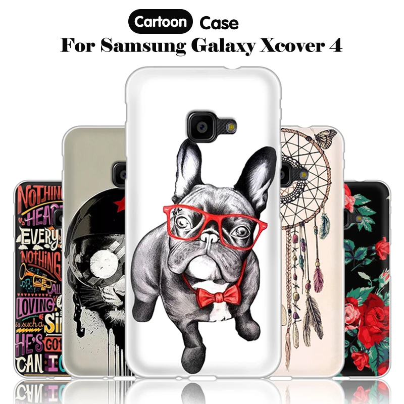 

JURCHEN Case For Samsung Galaxy XCover 4 Silicon Cover G390F Cartoon Cute 3D TPU Soft For Samsung Galaxy X Cover 4 Case Xcover4