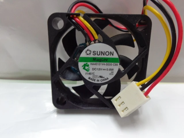 SUNON HA40101V4 0000 c99 4010 40 мм 4 см 40*40*10 охлаждающий вентилятор 12 В 0 8 Вт 06a 3 контактный