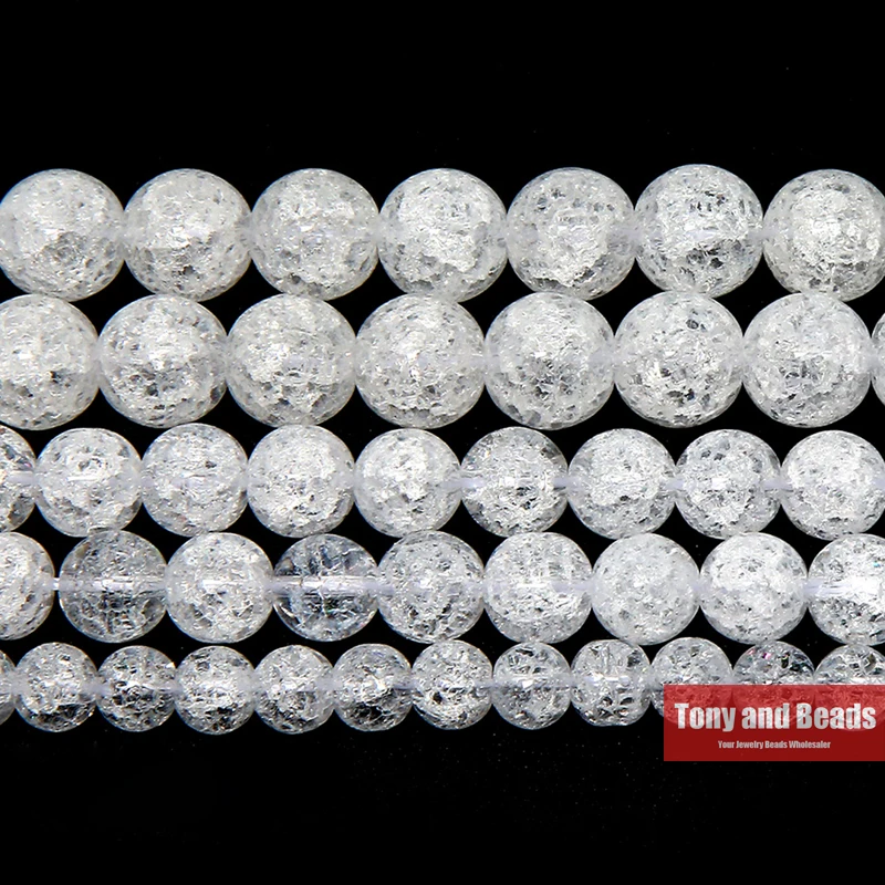 10 Perles En Quartz Cristal - Palets 6 Mm - Pour Création Bijoux