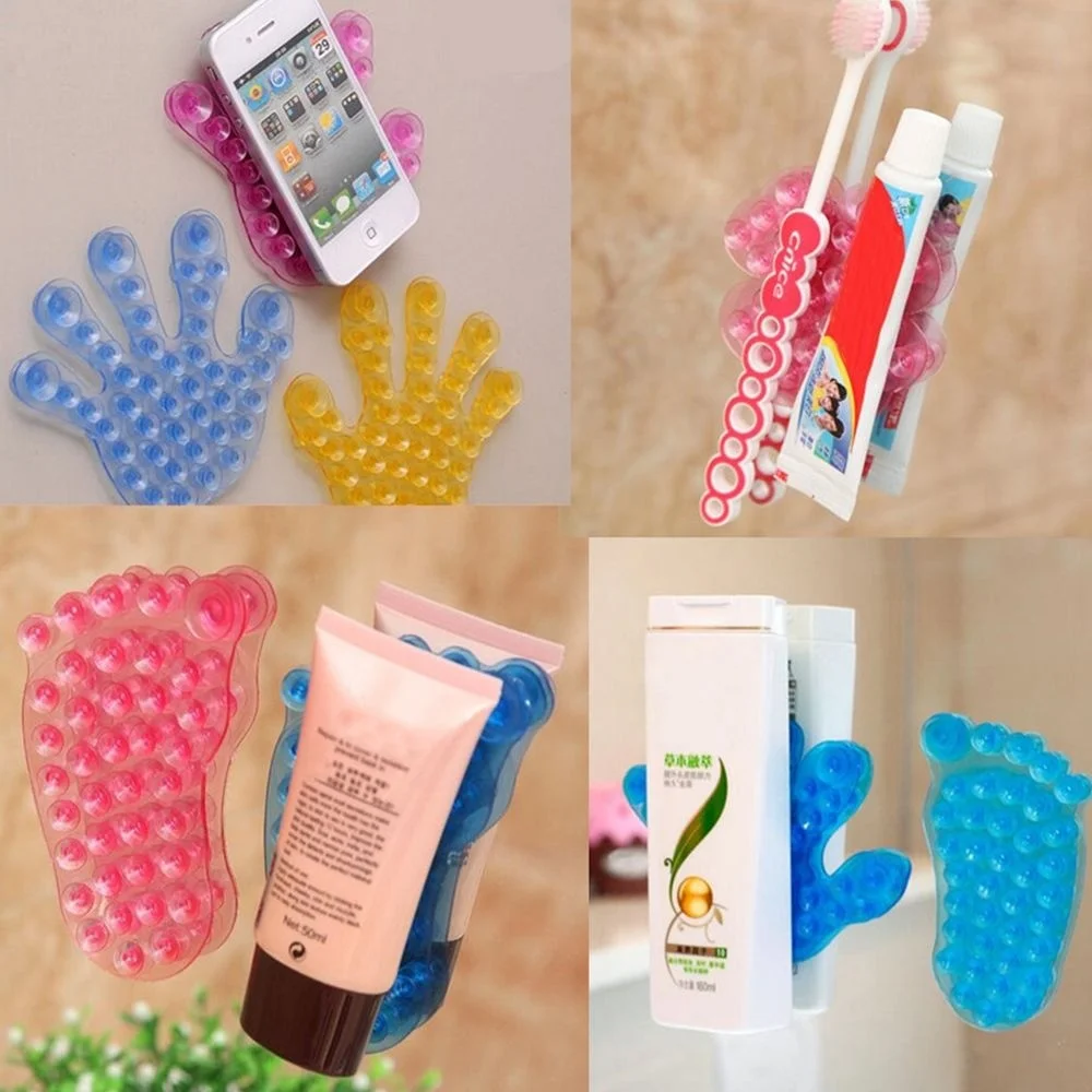

High Quality Bathroom Suction Cup Reversible Anti-slip Soap Sucker Double Magic Sucker For Bathroom Mat Holder Mount