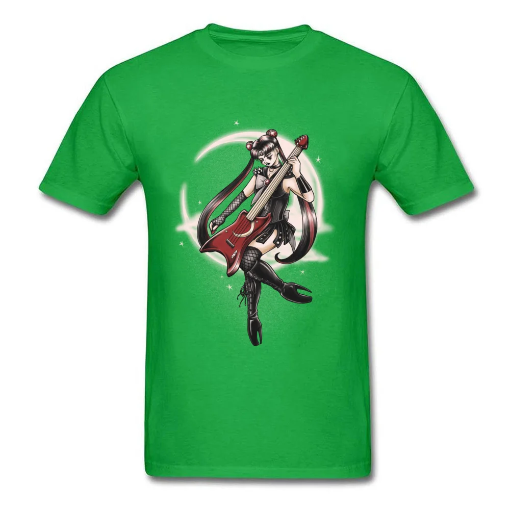 Black Metal Moon cosie Short Sleeve Tops Shirts Summer Round Neck 100% Cotton Fabric Mens T Shirts cosie T-shirts High Quality Black Metal Moon green