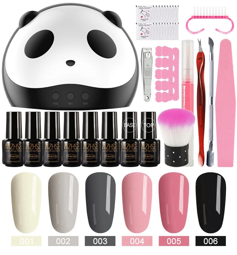 MC-C005 MIZHSE Гель-лак для ногтей Набор для акриловых ногтей Vernis Полупостоянный УФ с лампой для ногтей Набор 36 Вт УФ-светодиодный светильник для наборы для ногтей инструмент - Цвет: MC-C005