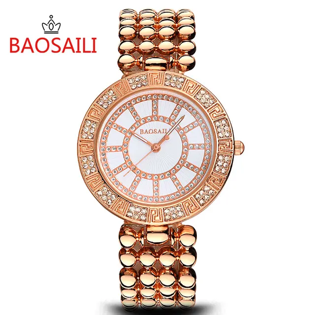 BSL968 BAOSAILI Brand Silver Beads Bracelet Watch Women High Quality Alloy Band BSL968 BAOSAILI Brand Silver Beads Bracelet Watch Women High Quality Alloy Band