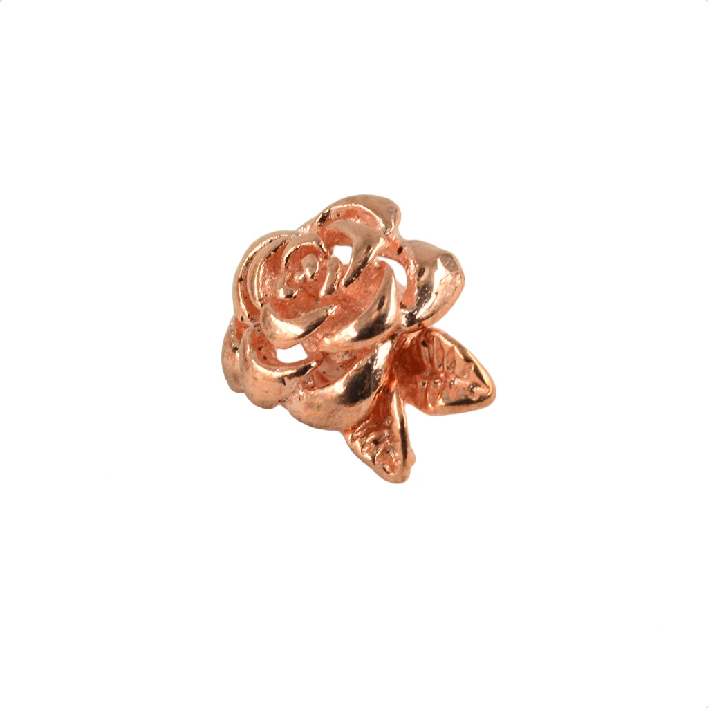 Pack Of 5 Rose Gold Flower Magnetic Clasps for Jewelry Necklace Bracelet 22 x 14 mm