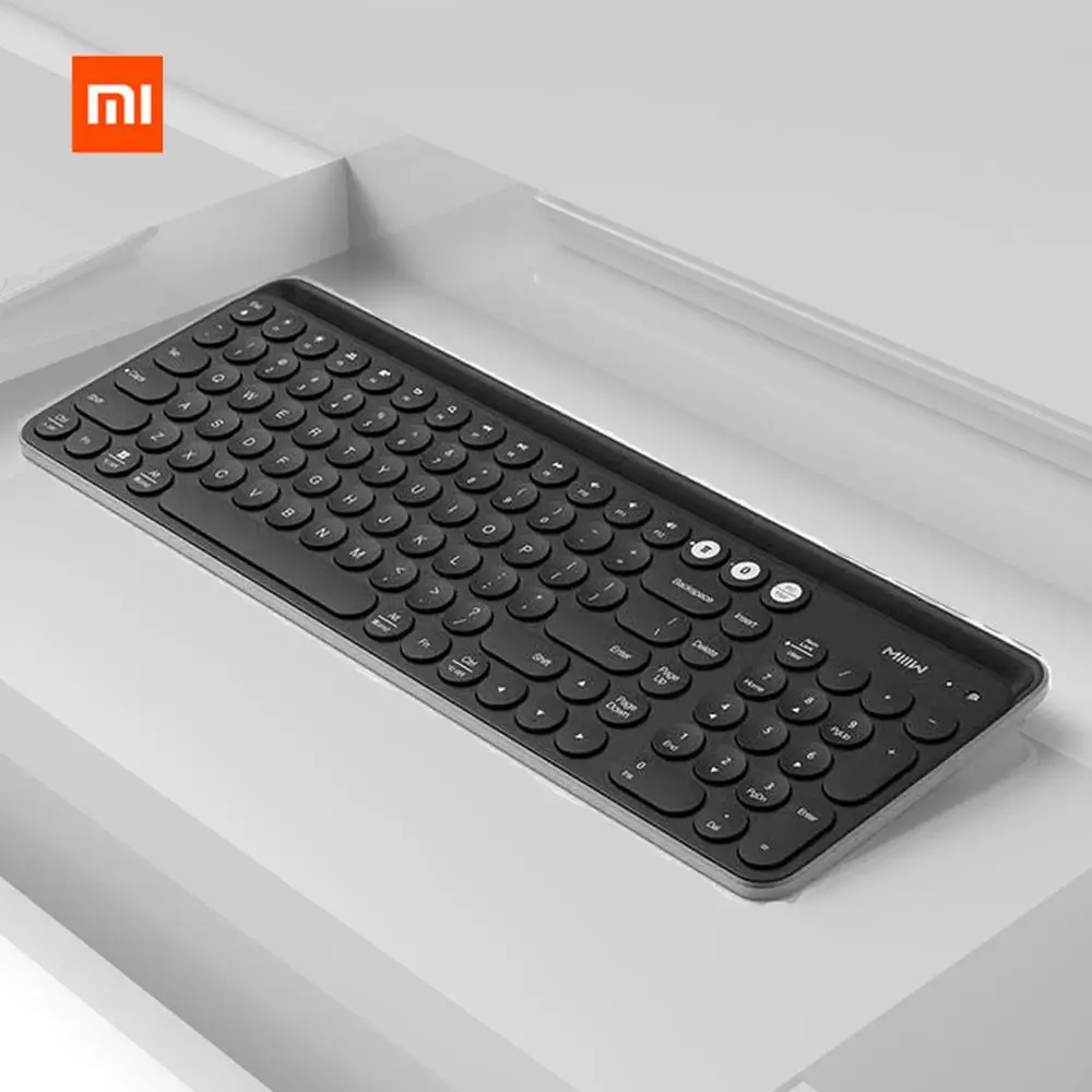 Xiaomi Mijia Miiiw Bluetooth Двухрежимная клавиатура MWBK01 104 клавиш 2,4 ГГц Многофункциональная Беспроводная портативная клавиатура