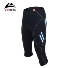 VEOBIKE Unisex Racing Shorts With Reflective Strap Ciclismo Bicicleta Cycling Jersey 3D Sponge Padded MTB Bicycle Shorts