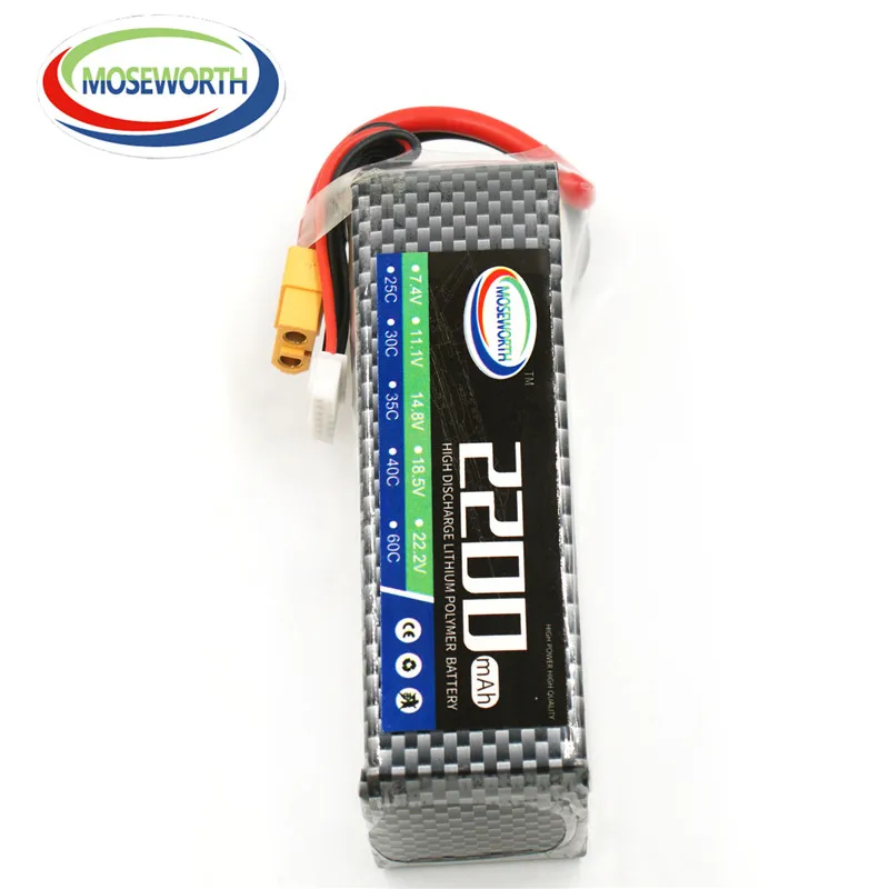 

MOSEWORTH 5S 18.5V 2200mah 40c RC LiPo Battery for rc airplane car Free shipping