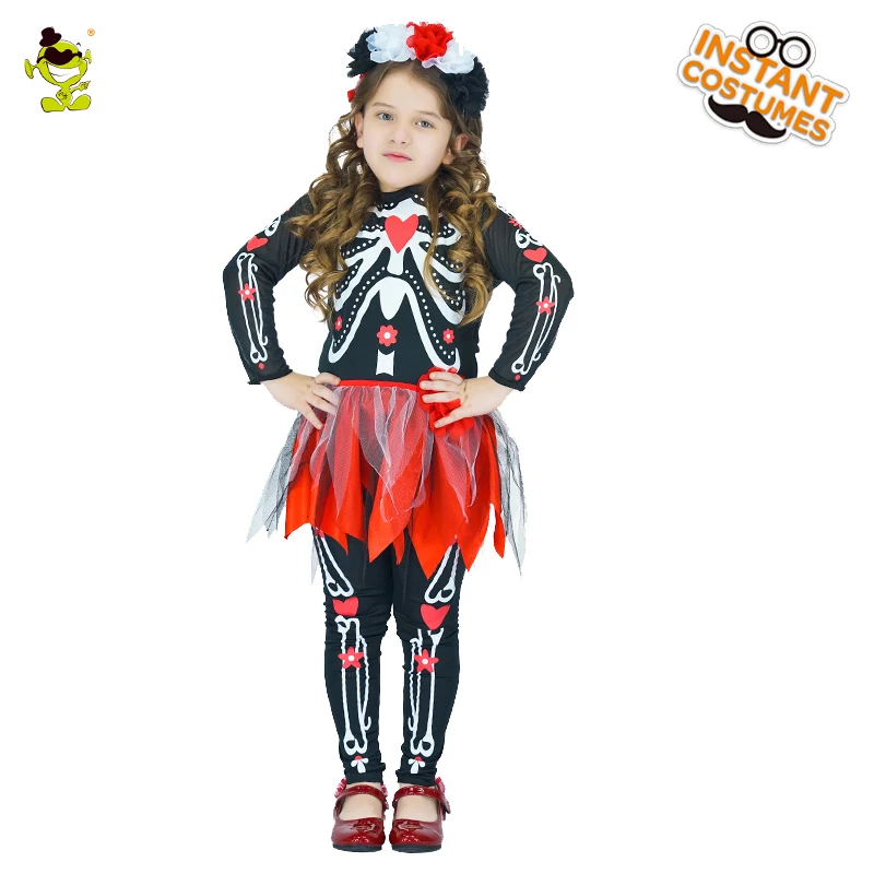 Kids/' Skeleton Mermaid Girls Cosplay Costume Free shipping in US