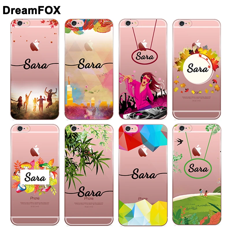 

DIY Name Custom Design Case Cover For iPhone X XS XR Max 5 5s SE 6 6s 7 8 Plus Personalized