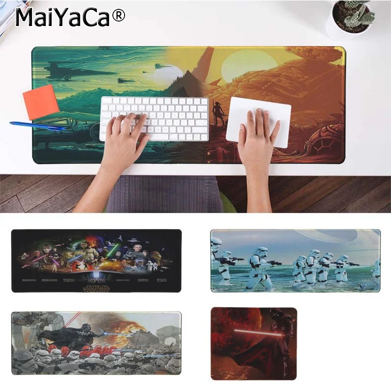 

MaiYaCa Funny Star Wars Silicone large/small Pad to Mouse Game Rubber PC Computer Gaming mousepad