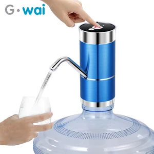 Double Pump Faucet Electric Water Dispenser Pure Automatic Water USB Rechargeable Touch Screen 0.8L Fixed Water Volume
