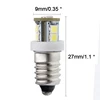 1Pcs E10 7 SMD 2835 6 Volt LED Lights White MES Miniature Screw Bulb 1447 style Screw Lamp MOTOR BIKE Light 6V DC 6000K ► Photo 3/5