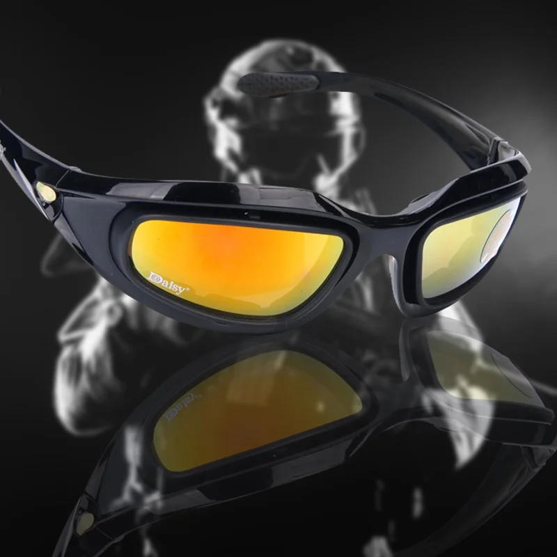 

Men Outdoor tactical Sunglasses 4 Cool Lenses Hunting Military Tactical Eyewear Glasses