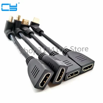 

Up Down Left Right Angled HDMI 2.0 A male to HDMI female 4K*2k 60Hz HD HDMI 2.0v angle extension cable 15cm 60cm 1.8m 6FT 2FT