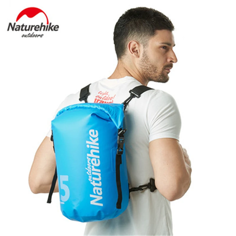 Naturehike ultraligero impermeable al aire libre de seco mojado separación bolsa multipropósito Rafting nadar río Trekking bolsa 10L/15L/25L