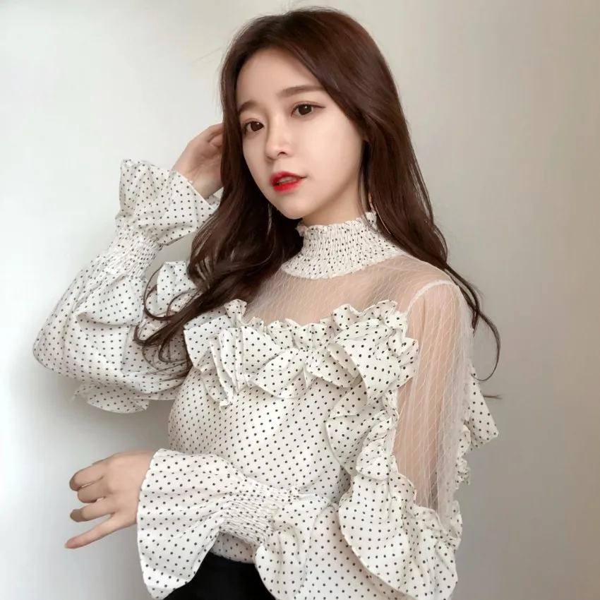 Блузка Litfun женская весенняя с длинным рукавом и оборками|shirt top|off shoulder shirtshoulder off