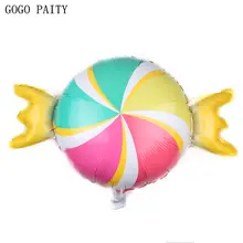 GOGO paity большой спиральный леденцовый алюминиевый воздушный шар детские праздничные вечерние декоративные шары