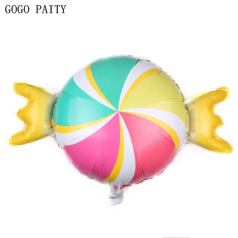 

GOGO PAITY New large spiral candy-shaped aluminum balloon children's holiday party layout decorative balloons
