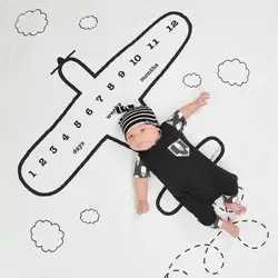 Самолет дизайн одеяло подходит для новорожденных фотографии для малышей Детские фотографии реквизит аксессуары реквизит moon одеяло