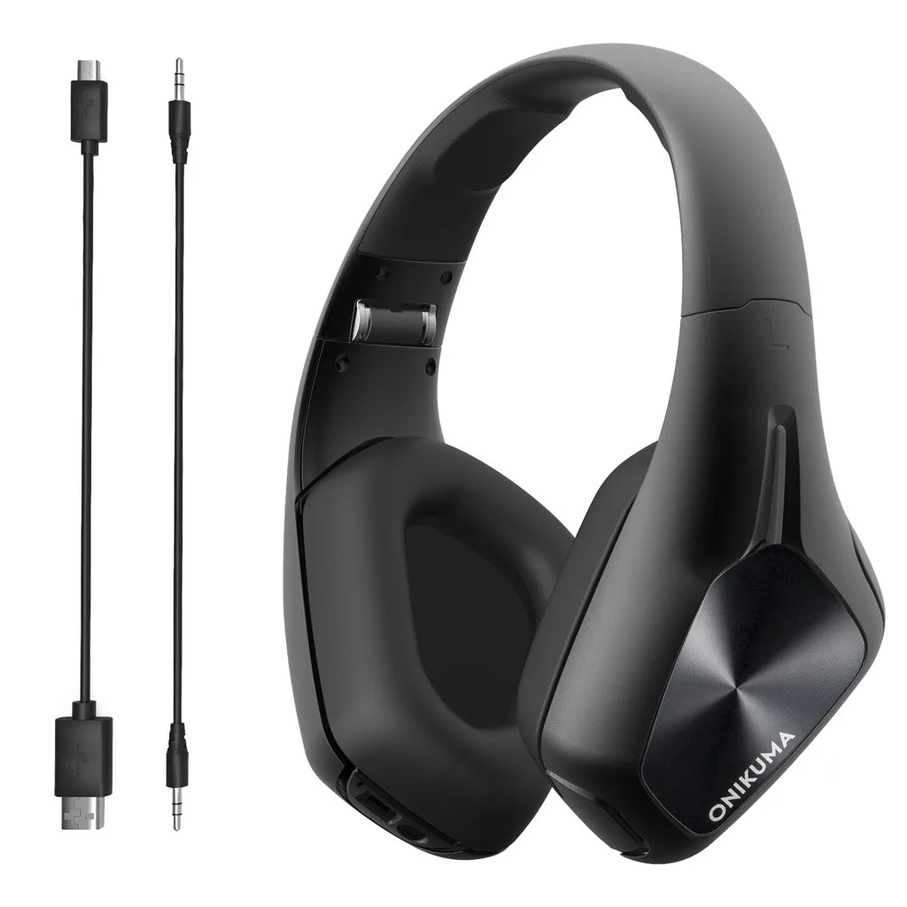 

EPULA Bluetooth Headphones Wireless Foldable Headset Over Ear Wireless Stereo Headsets Earbuds Gaming Headset With Mic Black