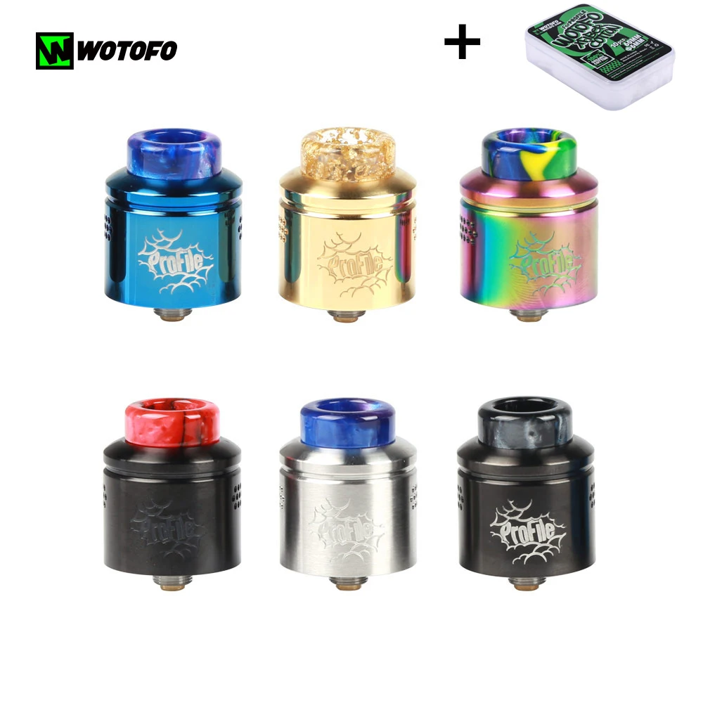 Оригинальный атомайзер Wotofo Profile RDA с 10 шт. профилем из хлопка вейп восстановление