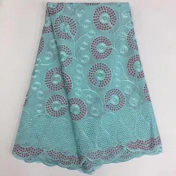 

Wholeslae High Quality Swiss Voile Lace In Switzerland 100%cotton Swiss Voile Lace Fabric For Nigerian Wedding Dress 5 Yards