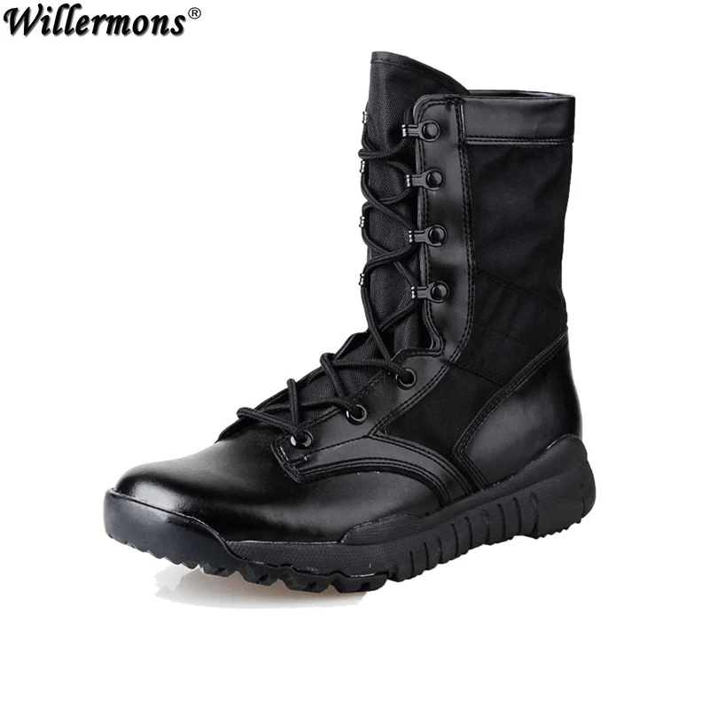 Летние мужские уличные дышащие тактические армейские ботинки мужские легкие военные рабочие ботинки botas hombre