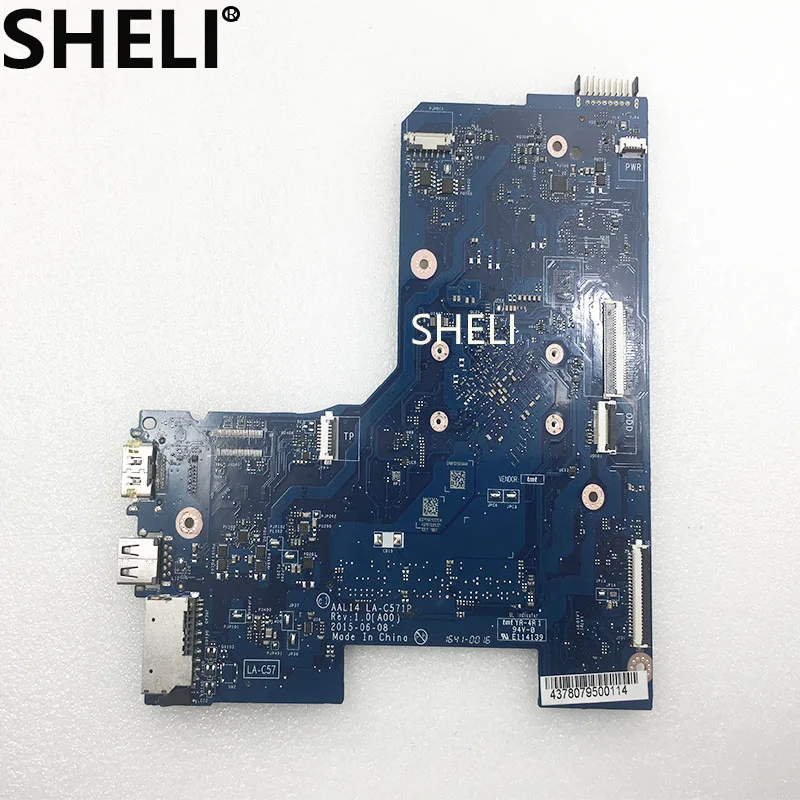 SHELI لديل اللوحة 6KW6N 06KW6N AAL14 LA-C571P انسبايرون 5552 N3050 اللوحة المحمول
