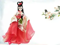 A0352 Best подарки для девочек Kurhn китайские куклы весной Фея китайский подарок традиционный платье розовый цвет Бегония 9071 1 шт
