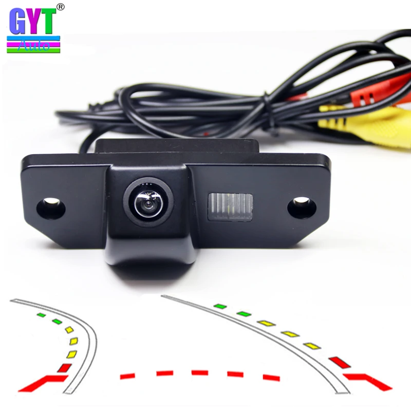 

Dynamic Trajectory Tracks car Rear View parking Camera For Ford Focus Sedan 2 3 2008 2009 2010 2011 2012 C-Max C Max Mondeo
