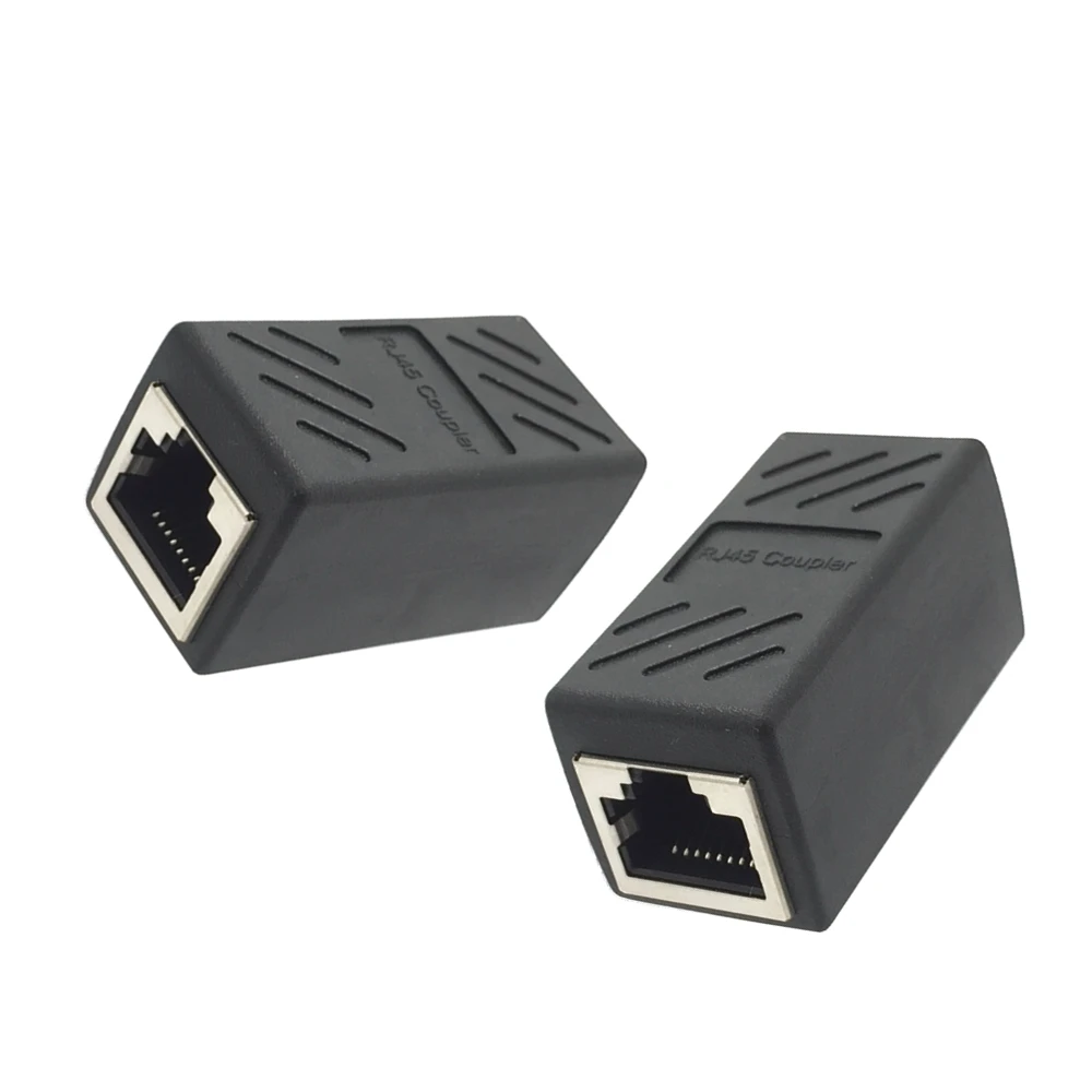 Соединитель сетевой с гнездом на гнездо переходник удлинитель RJ45 Ethernet Кабель