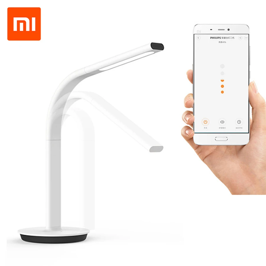 

Original Xiaomi Mijia LED Desk Lamp 2 Smart Table Lamp Desklight Support Smart Phone App Control 4 Lighting Mode With KC IEC BSM