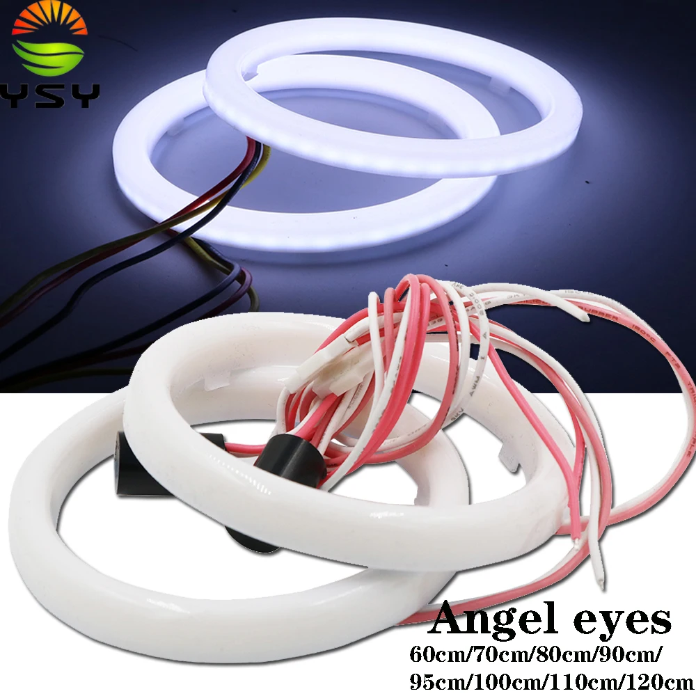 

YSY 20pcs Car Angel Eyes Led Car Halo Ring Lights Led Angel Eyes Headlight for Car Auto Moto Moped Scooter Motorcycle DC12V 3W