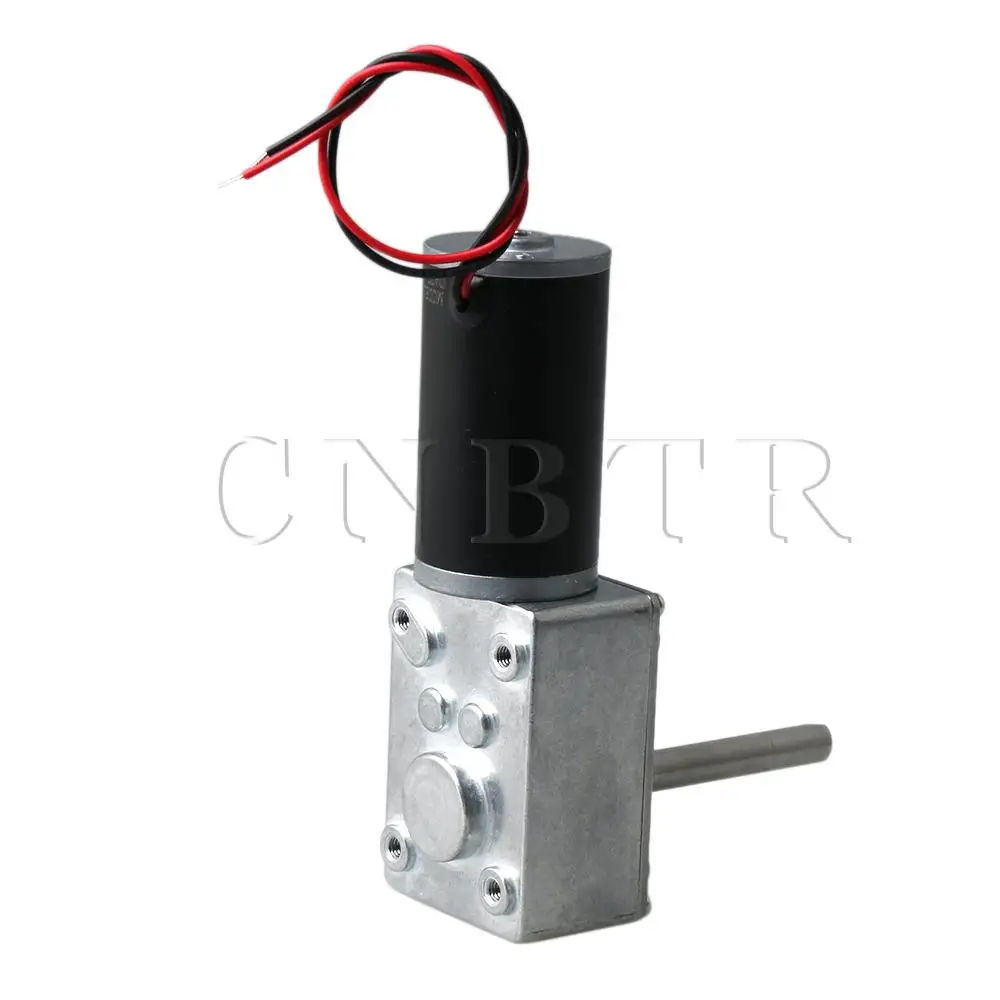 

DC12V 16RPM 8x52mm Shaft High Torque Worm Geared Box Reduction Motor