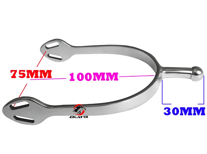 Из нержавеющей стали лошадь шпоры, размер человека, ball end(SP6127