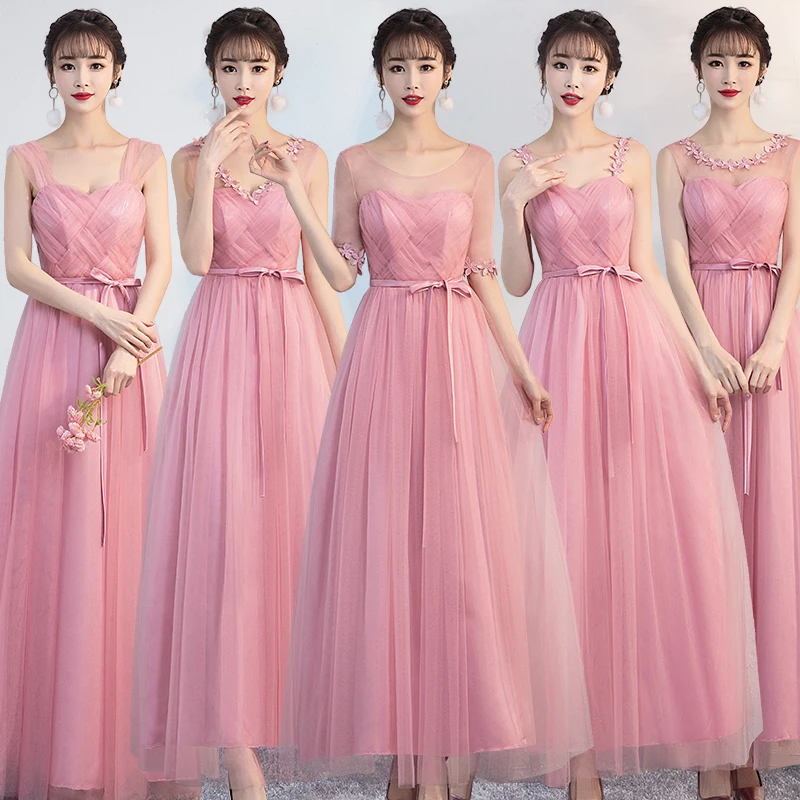 

Designer New Arrival Elegant Plus Size Backless Sweet Pale Mauve Casual Beach Sexy Club Bohemian Party Pink Long Summer Dress 89