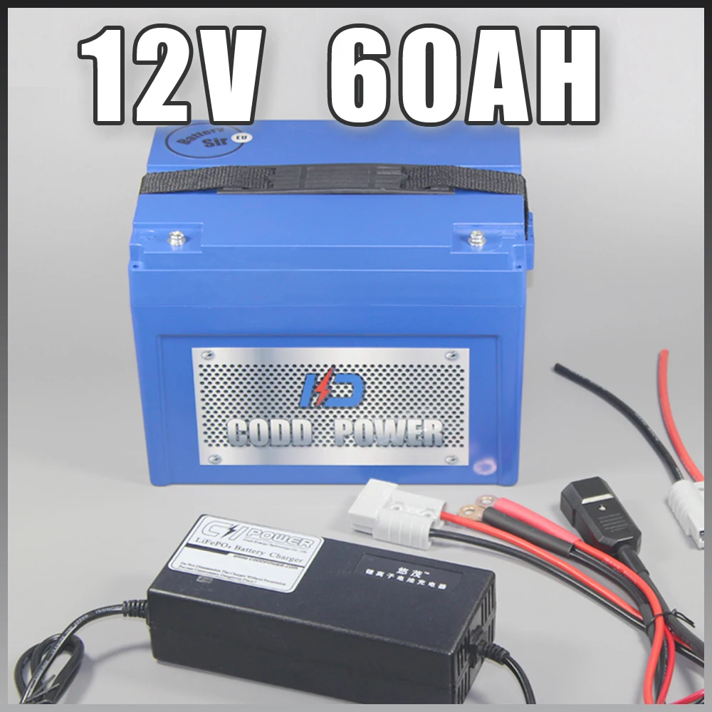 12 v 60ah литий-ионная Солнечная Гольф перезаряжаемая Автомобильная батарея