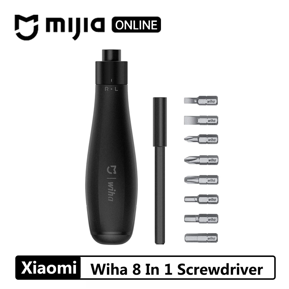 

Xiaomi Mijia Wiha 8 In 1 Screwdriver Daily Use With Concealed Head Kit Multi-function Steel Screwd Bits With Magnetic Adsorption