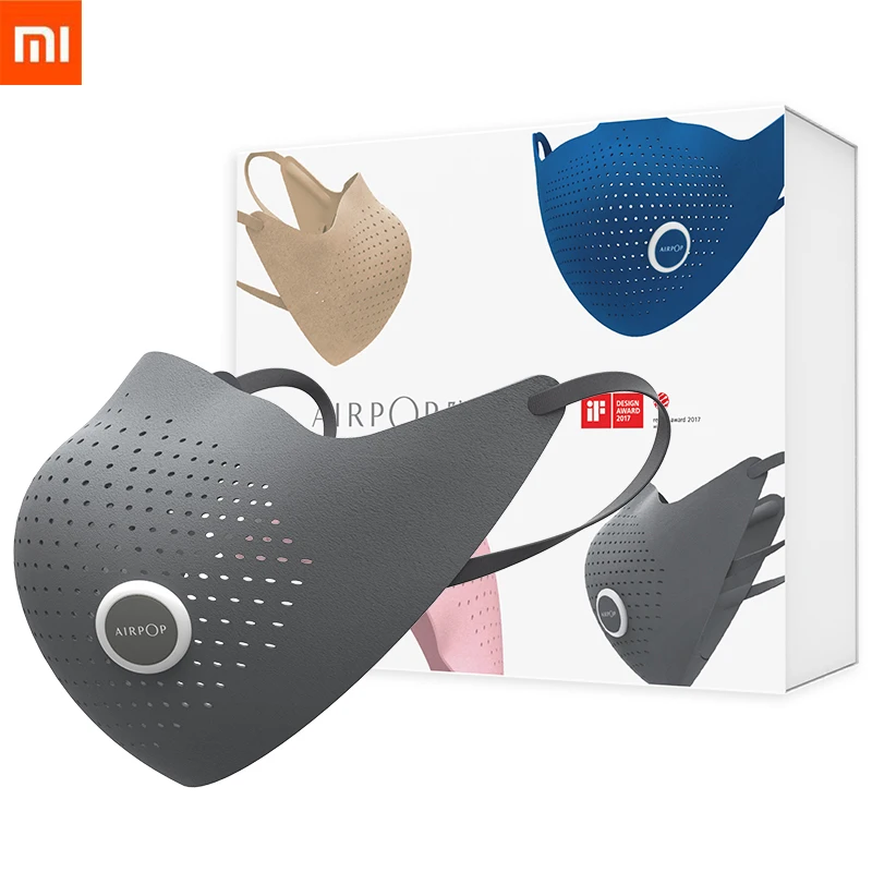 Фильтр с маской Xiaomi AirPOP Air Wear PM0.3 анти-Дымчатая маска для лица Регулируемая Ушная
