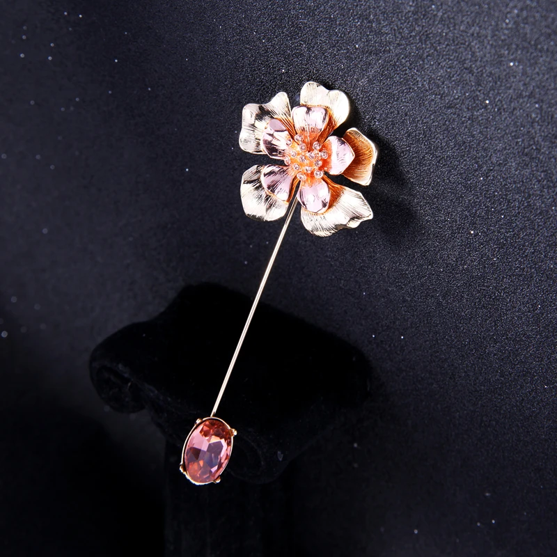 Bulk Price Glass Crystal Flower Brooch Pins 2018 New OL Lapel For Women Fashion Jewelry Kpop Accessories | Украшения и аксессуары