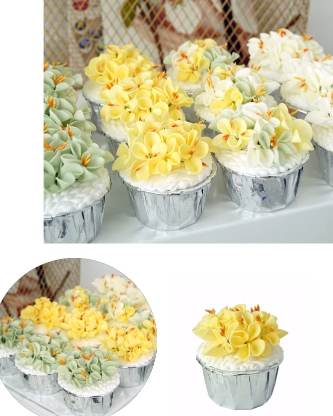 SWEETGO искусственный цветок кекс плесень 10 см Высота глина десерт украшения для витрины фотографии реквизит торт еда магазин