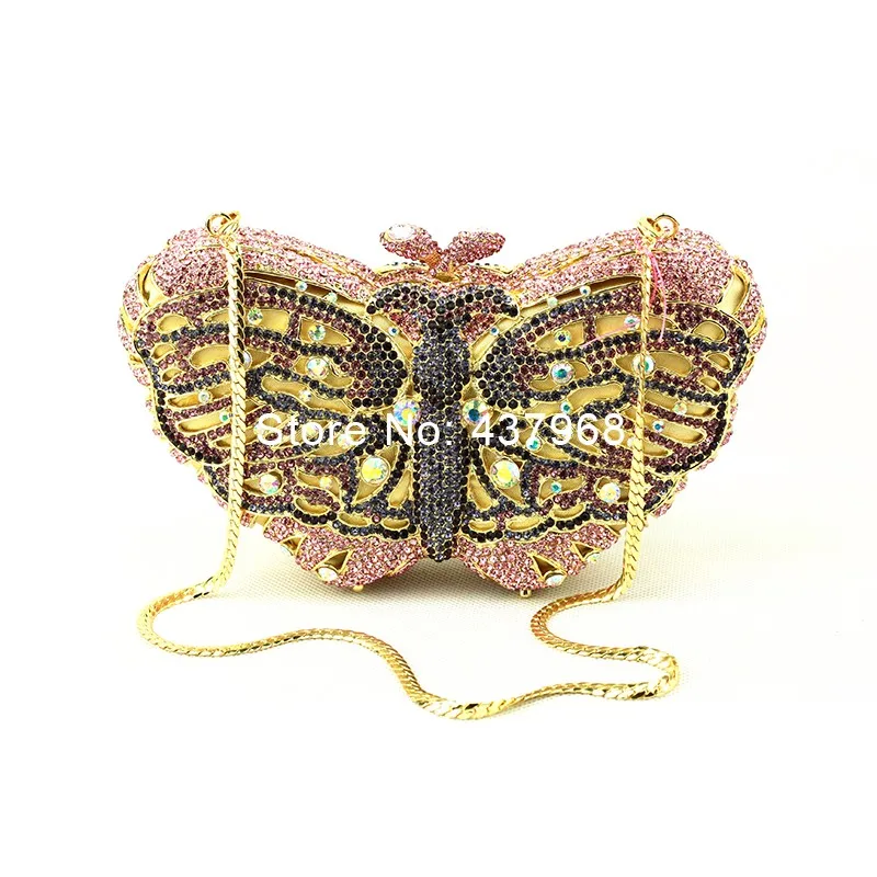 pink butterfly clutch bag7