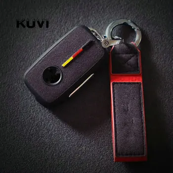 

Tpu Suede Car Key Cover Case for VW golf for Skoda Yeti Superb Rapid Octavia for SEAT leon ibiza 3 button remote